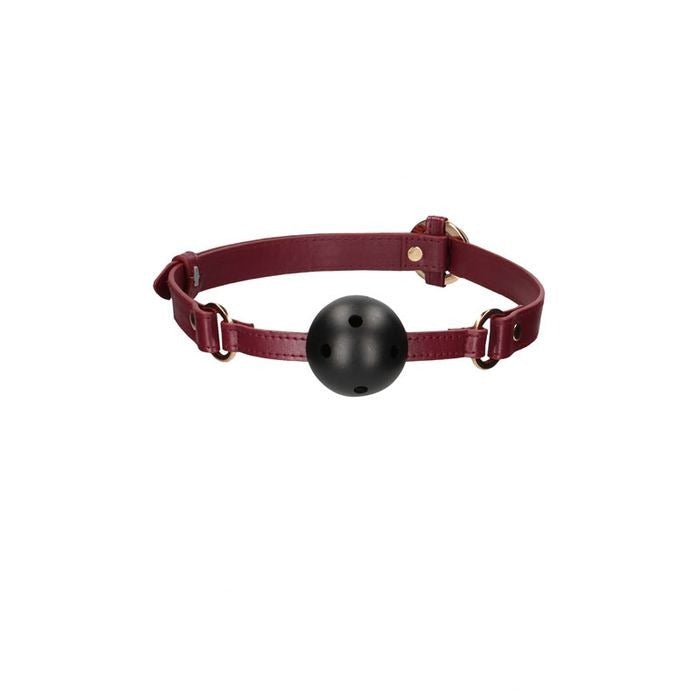 Ouch! - halo breathable ball gag - red, Product side view  | Flirtybay.com.au